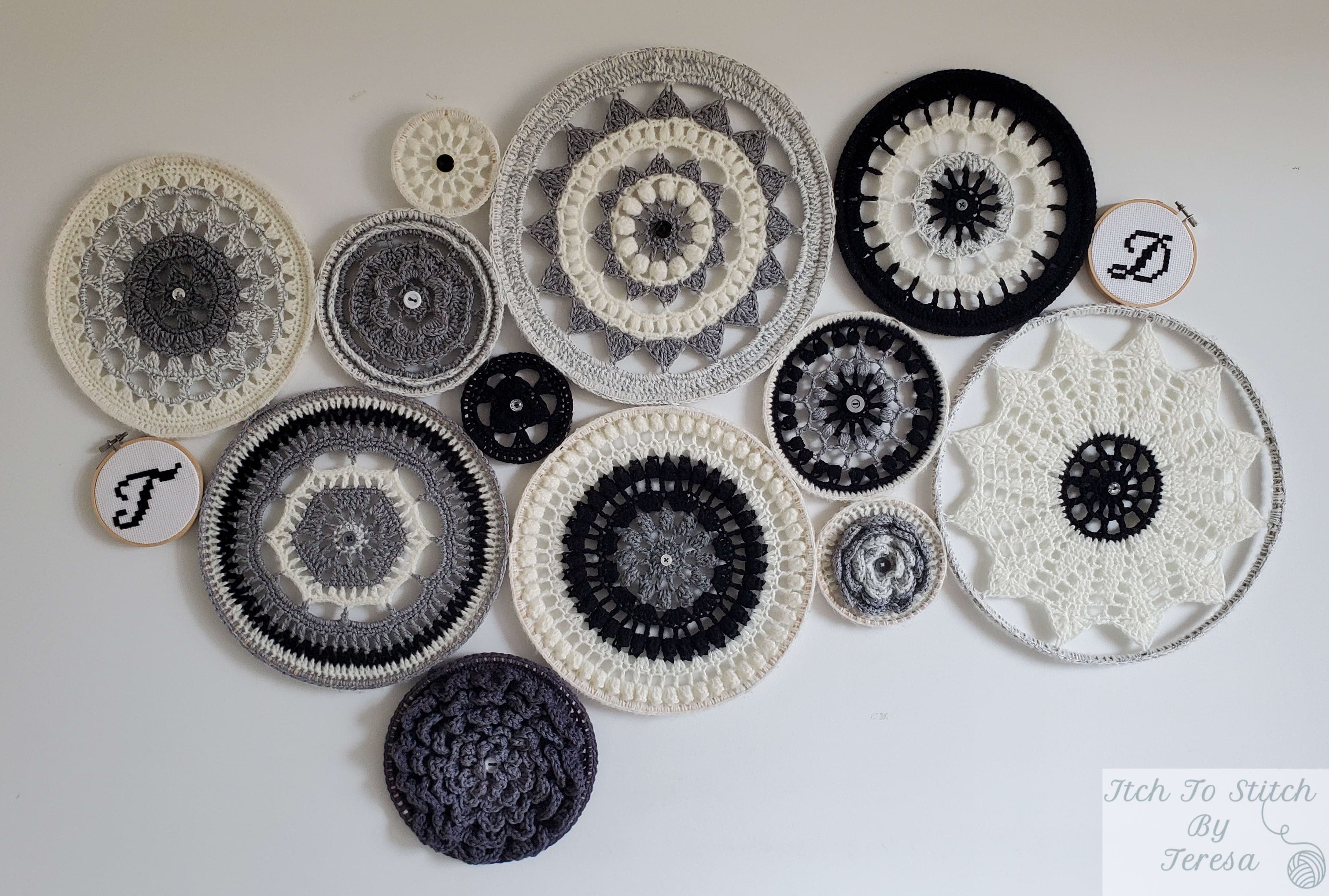 Cover for Crochet Doilies Wall Decor